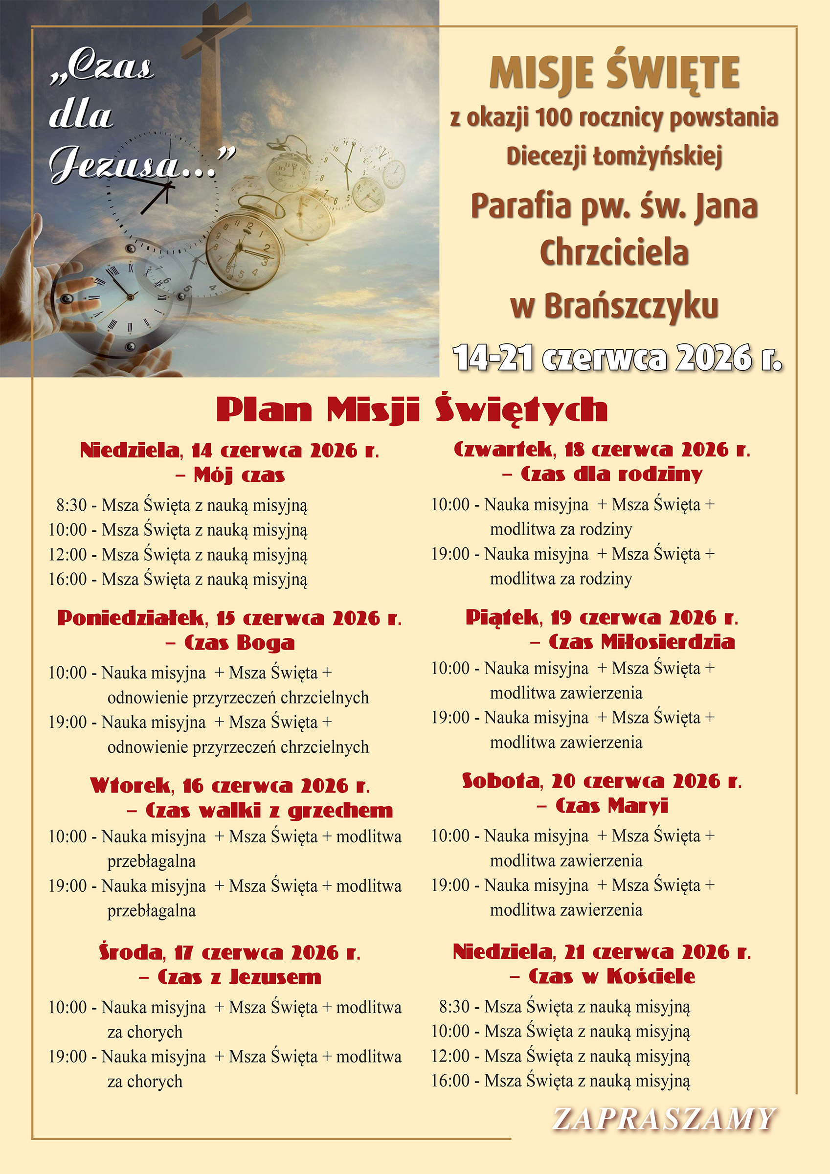 misje plakat Branszczyk 2026